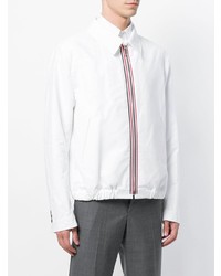 Blouson aviateur léger blanc Thom Browne