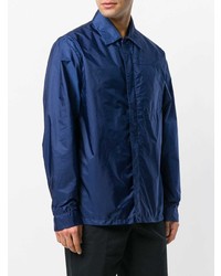 Blouson aviateur léger bleu Prada