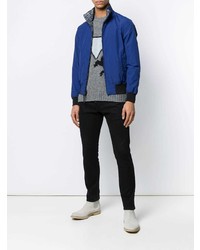 Blouson aviateur léger bleu Woolrich