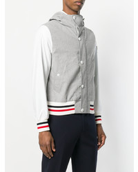 Blouson aviateur léger gris Moncler