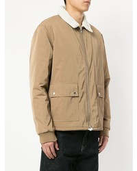 Blouson aviateur léger marron clair Wood Wood