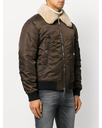 Blouson aviateur léger marron DSQUARED2