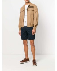 Blouson aviateur marron clair Fendi