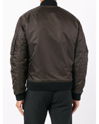 Blouson aviateur marron foncé DSQUARED2