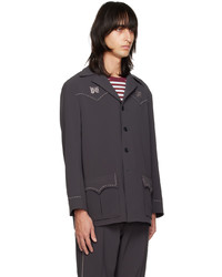 Blouson aviateur marron foncé Needles