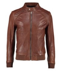 Blouson aviateur marron Serge Pariente