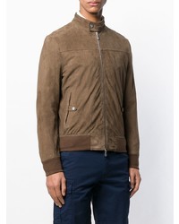 Blouson aviateur marron Eleventy