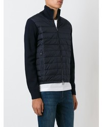 Blouson aviateur matelassé bleu marine Moncler