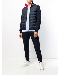 Blouson aviateur matelassé bleu marine Moncler