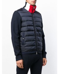 Blouson aviateur matelassé bleu marine Moncler