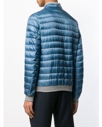 Blouson aviateur matelassé bleu Herno