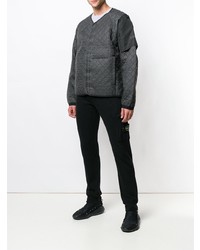 Blouson aviateur matelassé gris foncé Nemen