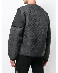 Blouson aviateur matelassé gris foncé Nemen