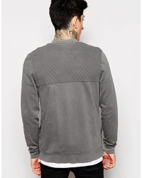 Blouson aviateur matelassé gris Asos