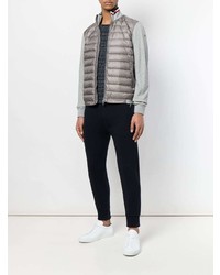 Blouson aviateur matelassé gris Moncler