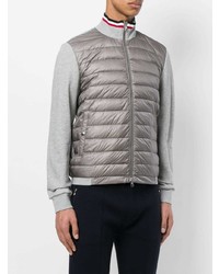 Blouson aviateur matelassé gris Moncler