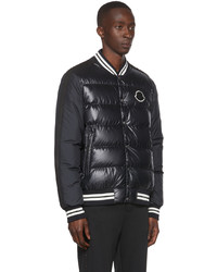 Blouson aviateur matelassé noir Moncler