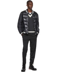 Blouson aviateur matelassé noir Moncler