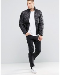 Blouson aviateur matelassé noir Blend of America