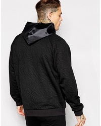 Blouson aviateur matelassé noir Asos