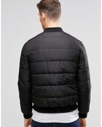 Blouson aviateur matelassé noir Asos