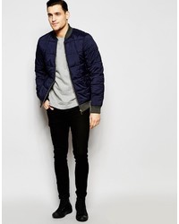 Blouson aviateur matelassé noir Scotch & Soda