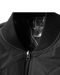 Blouson aviateur matelassé noir Sandro