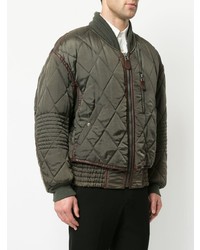 Blouson aviateur matelassé olive Issey Miyake Vintage