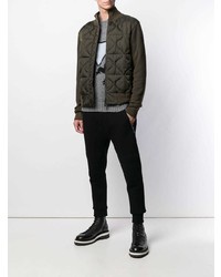 Blouson aviateur matelassé olive Moncler