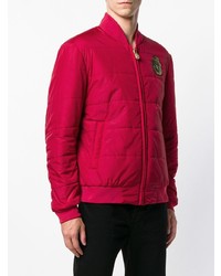 Blouson aviateur matelassé rouge Billionaire