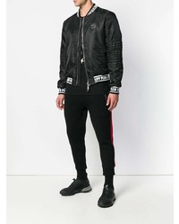 Blouson aviateur noir et blanc Philipp Plein