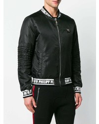 Blouson aviateur noir et blanc Philipp Plein