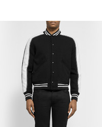 Blouson aviateur noir et blanc Sandro