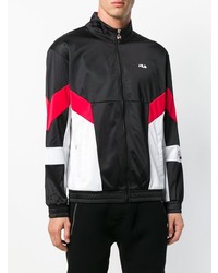 Blouson aviateur noir et blanc Fila