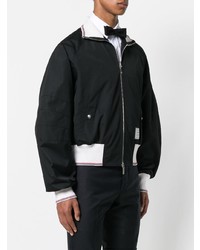 Blouson aviateur noir Thom Browne