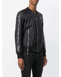 Blouson aviateur noir Philipp Plein