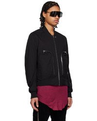 Blouson aviateur noir Rick Owens