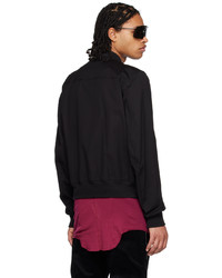 Blouson aviateur noir Rick Owens