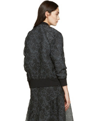 Blouson aviateur noir Erdem