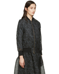 Blouson aviateur noir Erdem