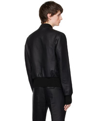 Blouson aviateur noir SAPIO