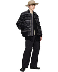 Blouson aviateur noir Sacai