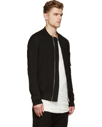 Blouson aviateur noir Rick Owens