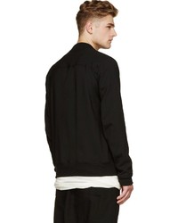 Blouson aviateur noir Rick Owens