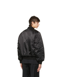 Blouson aviateur noir Études