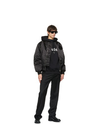 Blouson aviateur noir Études