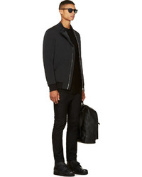 Blouson aviateur noir Thamanyah