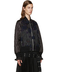 Blouson aviateur noir Sacai