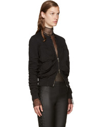 Blouson aviateur noir Haider Ackermann