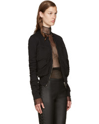 Blouson aviateur noir Haider Ackermann